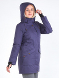 Купить Куртка парка зимняя женская темно-фиолетового цвета 19621TF, фото 7