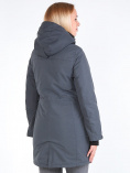 Купить Куртка парка зимняя женская темно-серого цвета 19621TC, фото 4