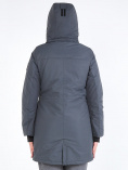 Купить Куртка парка зимняя женская темно-серого цвета 19621TC, фото 6
