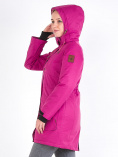 Купить Куртка парка зимняя женская малинового цвета 19621M, фото 7