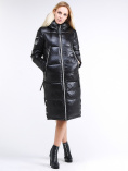 Купить Куртка зимняя женская классическая черного цвета 1962_01Ch
