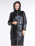 Купить Куртка зимняя женская классическая черного цвета 1962_01Ch, фото 6