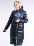 Купить Куртка зимняя женская классическая темно-синего цвета 1962_02TS, фото 2