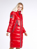 Купить Куртка зимняя женская классическая красного цвета 1962_14Kr, фото 6