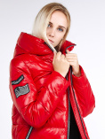 Купить Куртка зимняя женская классическая красного цвета 1962_14Kr, фото 9