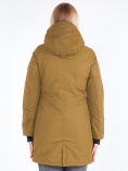 Купить Куртка парка зимняя женская горчичного цвета 19621G, фото 5
