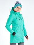 Купить Куртка парка зимняя женская зеленого цвета 19622Z, фото 3
