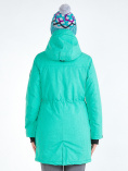 Купить Куртка парка зимняя женская зеленого цвета 19622Z, фото 5