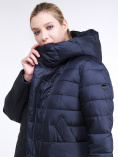 Купить Куртка зимняя женская классика темно-синего цвета 1968_02TS, фото 7