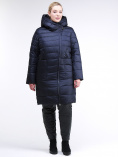 Купить Куртка зимняя женская классика темно-синего цвета 1968_02TS