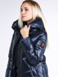 Купить Куртка зимняя женская молодежная темно-синий цвета 1969_02TS, фото 7