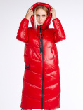 Купить Куртка зимняя женская молодежная красного цвета 1969_14Kr, фото 5