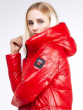 Купить Куртка зимняя женская молодежная красного цвета 1969_14Kr, фото 6