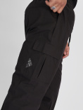 Купить Утепленные спортивные брюки мужские темно-серого цвета 21132TC, фото 11