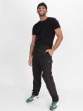 Купить Утепленные спортивные брюки мужские темно-серого цвета 21132TC, фото 16