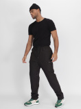 Купить Утепленные спортивные брюки мужские темно-серого цвета 21132TC, фото 2