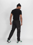 Купить Утепленные спортивные брюки мужские темно-серого цвета 21132TC, фото 4
