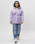 Купить Куртка демисезонная для девочки фиолетового цвета 22001F