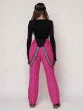 Купить Полукомбинезон брюки горнолыжные женские малинового цвета 2221M, фото 4