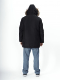 Купить Парка мужская зимняя с мехом черного цвета 2258Ch, фото 8