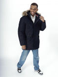 Купить Парка мужская зимняя с мехом темно-синего цвета 2258TS, фото 14
