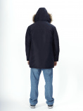 Купить Парка мужская зимняя с мехом темно-синего цвета 2258TS, фото 16