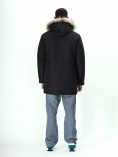 Купить Парка мужская зимняя с мехом черного цвета 2260Ch, фото 6