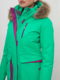 Купить Куртка спортивная женская зимняя с мехом салатового цвета 551777Sl, фото 8