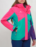 Купить Горнолыжная куртка женская розового цвета 551913R, фото 7