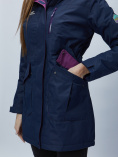 Купить Парка женская с капюшоном темно-синего цвета 551996TS, фото 14