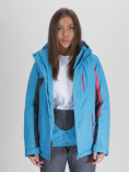 Купить Горнолыжная куртка женская синего цвета 552001S, фото 12