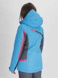 Купить Горнолыжная куртка женская синего цвета 552001S, фото 3