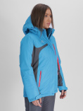 Купить Горнолыжная куртка женская синего цвета 552001S, фото 4