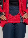 Купить Горнолыжная куртка женская big size красного цвета 552012Kr, фото 10