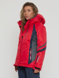 Купить Горнолыжная куртка женская big size красного цвета 552012Kr, фото 2