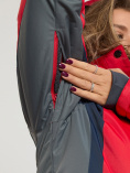 Купить Горнолыжная куртка женская big size красного цвета 552012Kr, фото 9