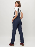 Купить Полукомбинезон брюки горнолыжные женские темно-синего цвета 55221TS, фото 2