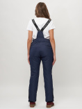Купить Полукомбинезон брюки горнолыжные женские темно-синего цвета 55221TS, фото 3