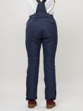 Купить Полукомбинезон брюки горнолыжные женские темно-синего цвета 55221TS, фото 7