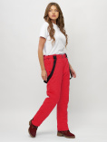 Купить Полукомбинезон брюки горнолыжные женские big size красного цвета 66413Kr, фото 2