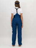 Купить Полукомбинезон брюки горнолыжные женские темно-синего цвета 66789TS, фото 4