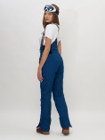 Купить Полукомбинезон брюки горнолыжные женские темно-синего цвета 66789TS, фото 5