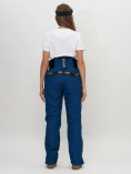 Купить Полукомбинезон брюки горнолыжные женские темно-синего цвета 66789TS, фото 9