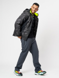 Купить Спортивная куртка мужская зимняя цвета хаки 78018Kh, фото 12