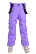 Оптом Брюки горнолыжные подростковые для девочки фиолетового цвета 816F, фото 3