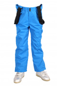 Купить Брюки горнолыжные подростковые для девочки синего цвета 816S, фото 3