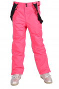 Купить Брюки горнолыжные подростковые для девочки розового цвета 816R, фото 3