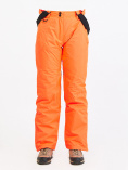 Оптом Брюки горнолыжные женские оранжевого цвета 818O, фото 2