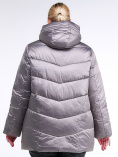 Купить Куртка зимняя женская стеганная коричневого цвета 85-923_48K, фото 4