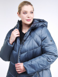 Купить Куртка зимняя женская стеганная синего цвета 85-923_49S, фото 7